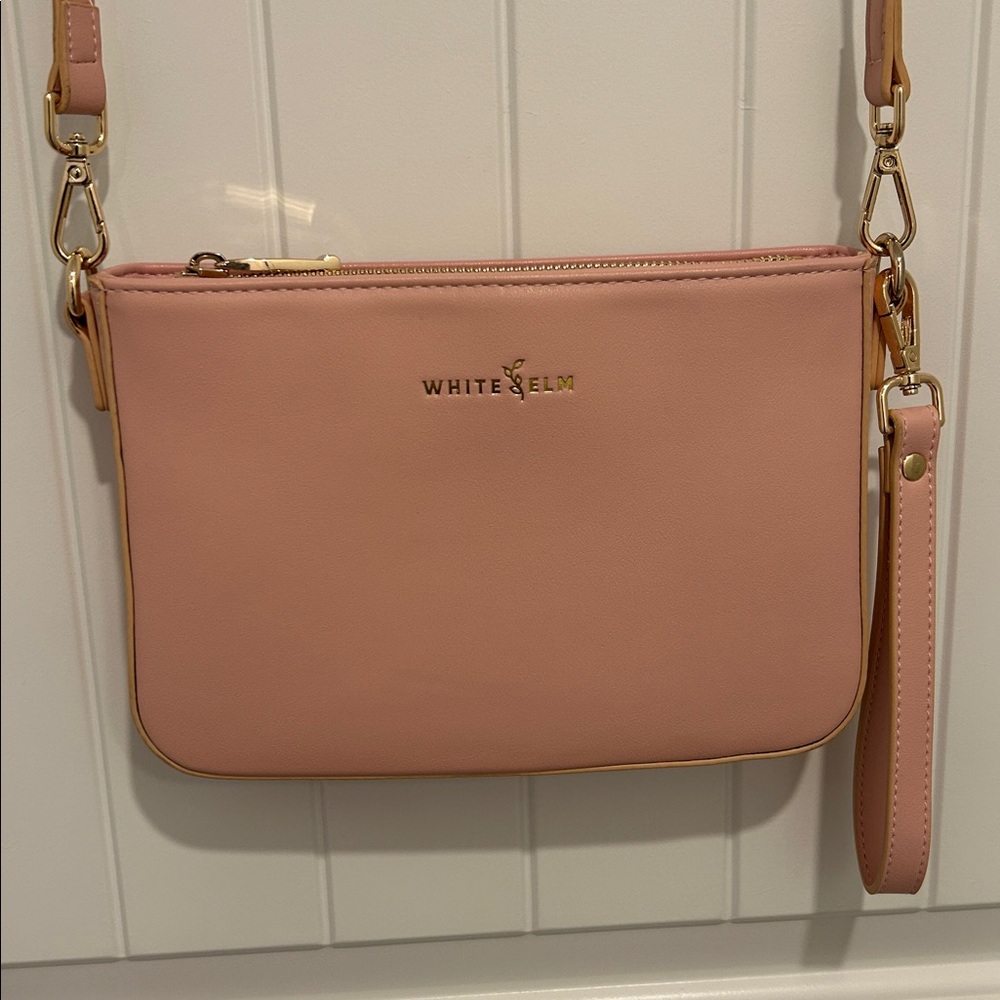 White Elm Ara Bubblegum Pink Crossbody Convertible Clutch